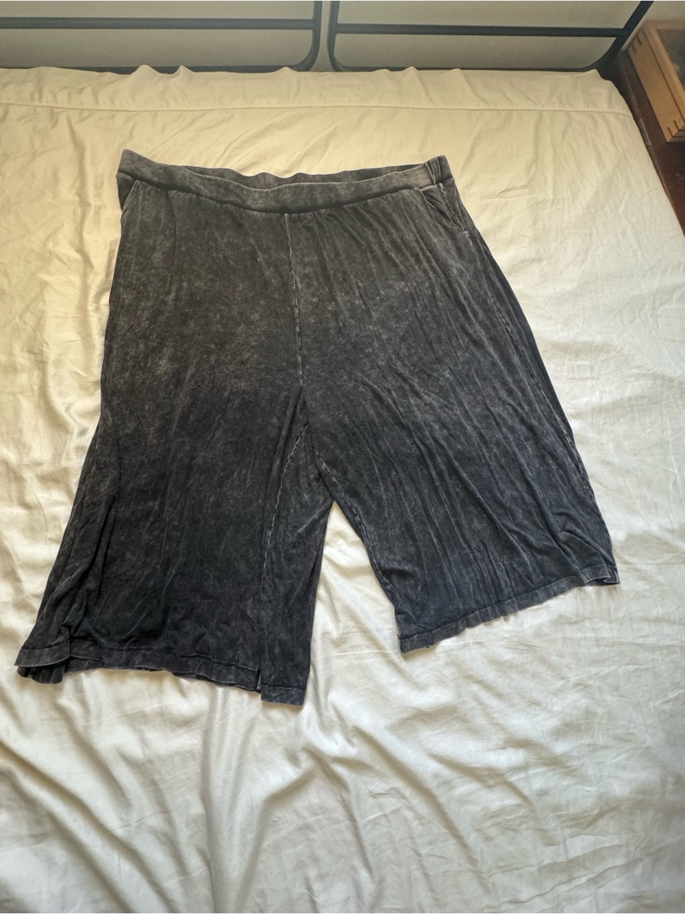 torrid black/grey Washed super soft culottes